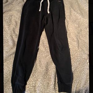 black hollister joggers